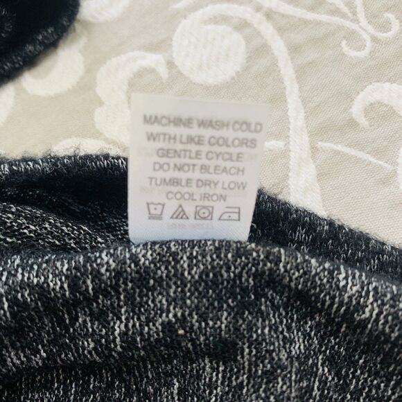 Charming Charlie Tunic Women Small Marbled Black Lace Goth Comfy Feminine Cozy - Picture 5 of 9